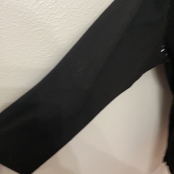 EUC Quacker Factory Black Glitzy Sequin Blouse Size XL - Picture 8 of 11
